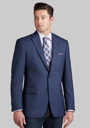 Big & Tall Men's Collection Traditional Fit Windowpane Sportcoat