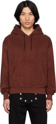 Burgundy Embroidered Hoodie