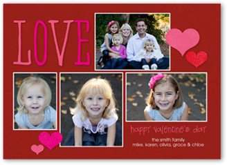 Valentine's Day Cards: Giving Our Love Valentine's Card, Red, Signature Smooth Cardstock, Square