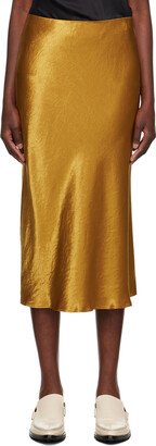 Yellow Alessio Midi Skirt