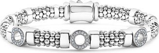 Caviar Spark Diamond Station Rope Bracelet