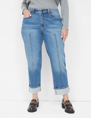 Relaxed Straight Jean With Seam Detail