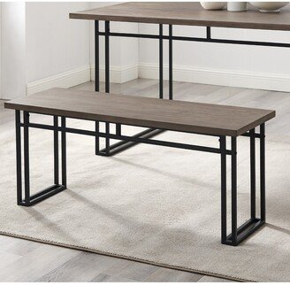 Middlebrook Designs Middlebrook 44-inch Modern Metal Leg Dining Bench