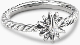 Starburst Kids Ring in Sterling Silver with Center Diamond Size 2.5