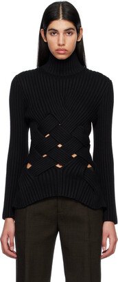 Black Intreccio Turtleneck