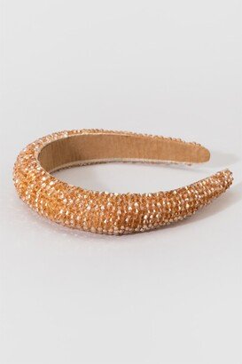 Women's Hailey Padded Headband in Champagne by Size: One Size