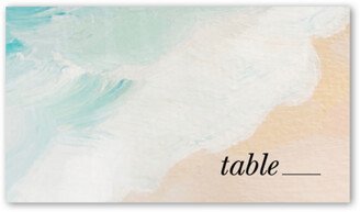 Wedding Place Cards: Tropical Tradition Wedding Place Card, Beige, Placecard, Matte, Signature Smooth Cardstock