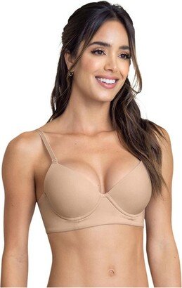 Leonia Triangular Puh-Up Bra - Beige 40B