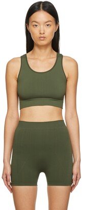 Green Knit Active Bra