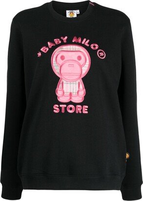 BABY MILO® STORE BY *A BATHING APE® Logo-Embroidered Sweatshirt