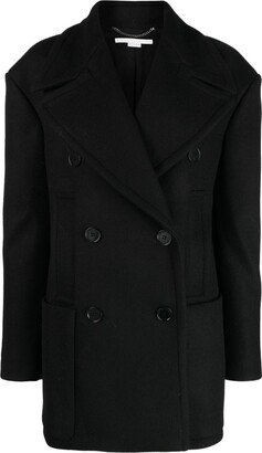 Wool Double-Breasted Coat-AB