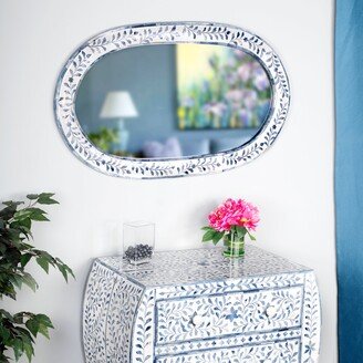 Trubadur Blue and White Bone Inlay Mirror