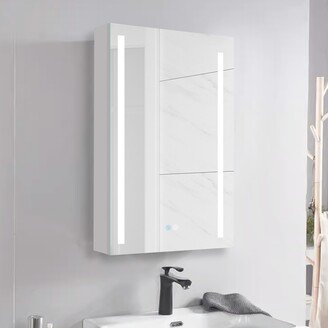 Left Open Surface Mounted Cabinets With LED Lighted Mirror - 20