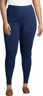 Women's Plus Size Starfish Mid Rise Knit Jean Leggings