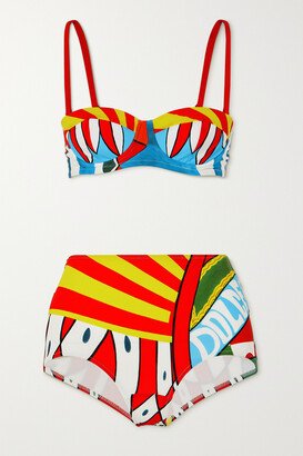 Caretto Printed Bikini - Red