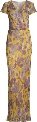 Bernadette Floral Silk Maxi Dress