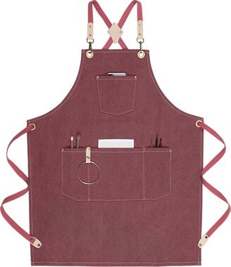 Personalized Canvas Apron For Unisex With Pockets & Towel Hook