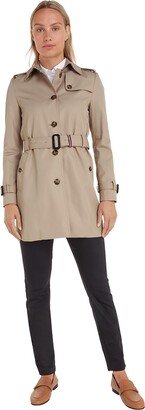 Women Heritage Single Breasted Trench Jacket for In-Between Weather