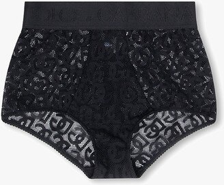 Lace Briefs - Black