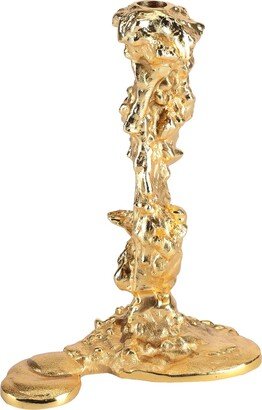 Drip Candle Holder Gold L Candelabrum Gold