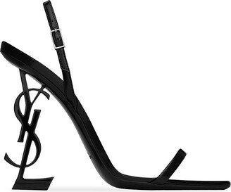 Opyum Slingback Sandals In Glazed Leather