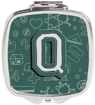 CJ2010-QSCM Letter Q Back to School Initial Compact Mirror