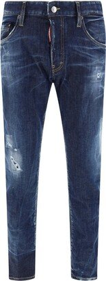 Slim Fit Distressed Jeans