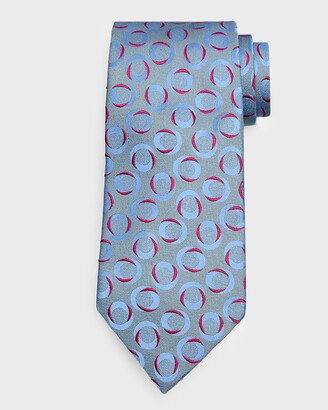 Men's Geometric Silk Tie