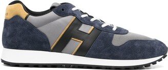 H383 panelled low-top sneakers