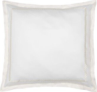 Bovi Fine Linens Simone European Sham, White/Ivory