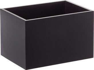 The Small Artisan Bamboo Bin Black