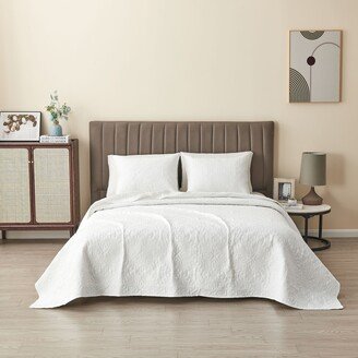 Linery & Co. Premium Intricate Pinsonic Microfiber Quilt Set With Shams