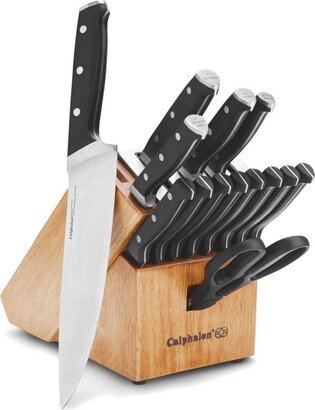 Classic Stainless Steel Microbial-Resistant Self-Sharpening 15-Piece Cutlery Set