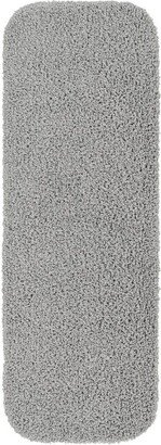 22x60 Shaggy Nylon Washable Bath Rug Runner Platinum Gray