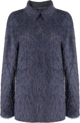 Long-sleeve Turtleneck mohair jumper