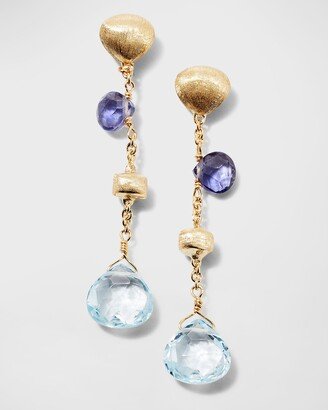 Paradise 18k Short Gemstone Drop Earrings