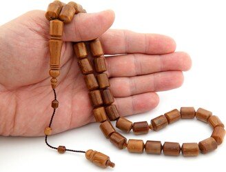 Big Cylinder Natural Kuka Tree 33 Beads Islamic Prayer For Muslim Misbaha Kuka Turkey 201306 Tasbih Tasbeeh Tasbih