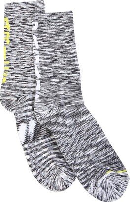 Melange Effect Knit Socks