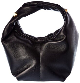 Roman Stud Small Leather Hobo Bag