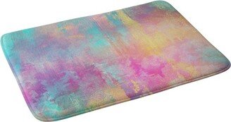 Abstract Cloud Bath Mat (36x24) Purple