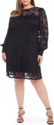 Long Sleeve Lace A-Line Dress