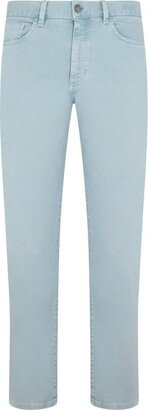 Logo Embroidered Straight Leg Jeans-AE