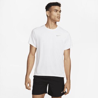 Men's Miler Dri-FIT UV Short-Sleeve Running Top in White