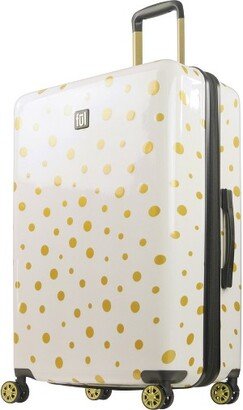 Impulse Mixed Dots Hardside Spinner 31 Luggage, White