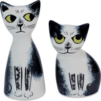 Hannah Turner Cat Salt & Pepper - Black