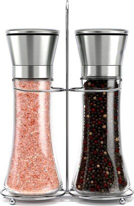 Willow & Everett Salt and Pepper Grinder Set, Stainless Steel