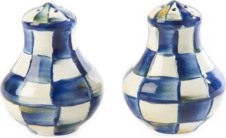 Royal Check Enamel Salt & Pepper Shaker Set