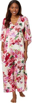 N by Natori Sofia Butterfly Caftan (Champagne) Women's Pajama