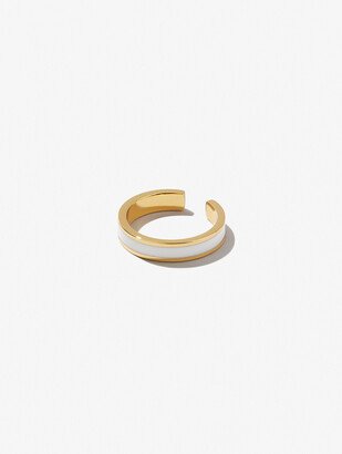 Gold Lacquer Ring - Mecca Off White