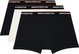 Three-Pack Black & White Boxers